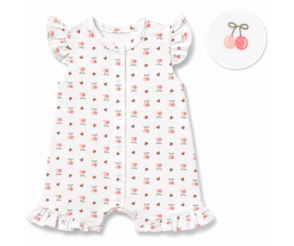 Пісочник для дівчинки, 62 см, муслін, білий з набивкою