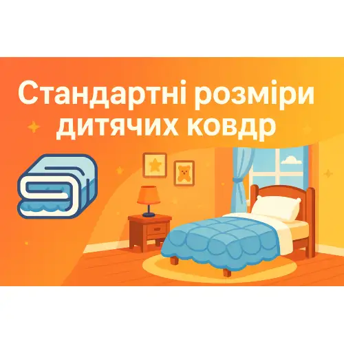 Дитячі ковдри розміри