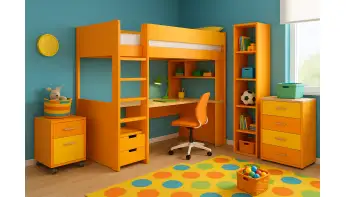 Меблі для маленьких дитячих кімнат: економія простору
