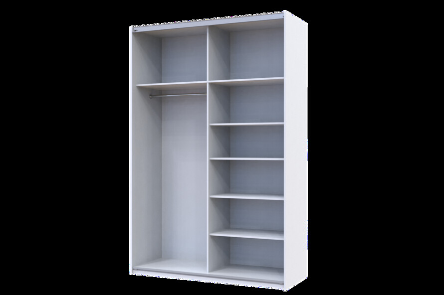 Шафа купе G-Caiser Білий 2 ДСП / 3 частини