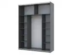 Шкаф купе G-Caiser Графит 2 ДСП / 3 части
