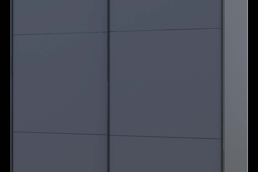 Шафа купе G-Caiser Графіт 2 ДСП / 3 частини