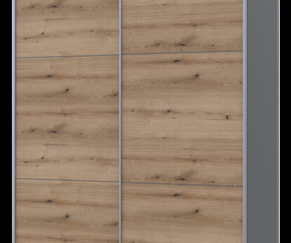 Шкаф купе G-Caiser Графит Дуб Евок 2 ДСП