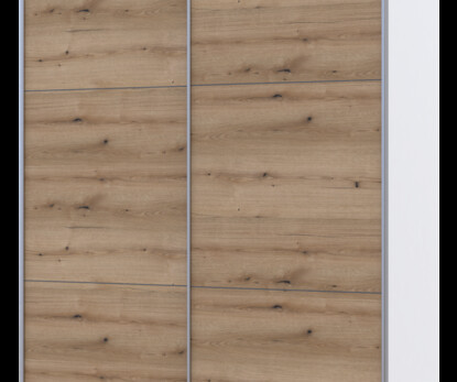 Шкаф купе G-Caiser Белый Дуб Евок 2 ДСП