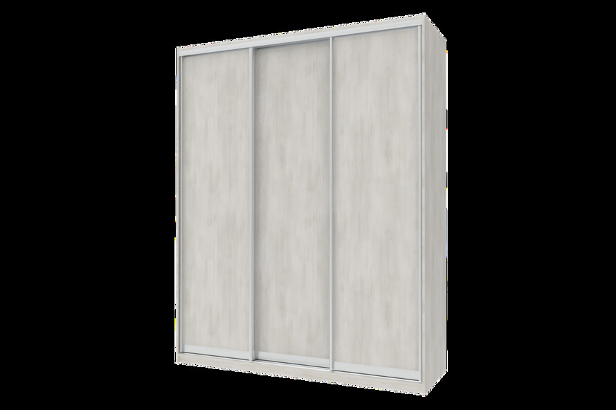 Шафа купе Сіті Лайт Біле дерево 3 ДСП