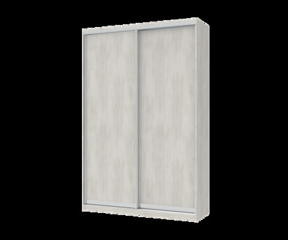 Шкаф купе Сити Лайт Белое дерево 2 ДСП с 2 выдвижными вешалками