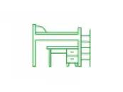 Просмотреть Кровати чердак со столом