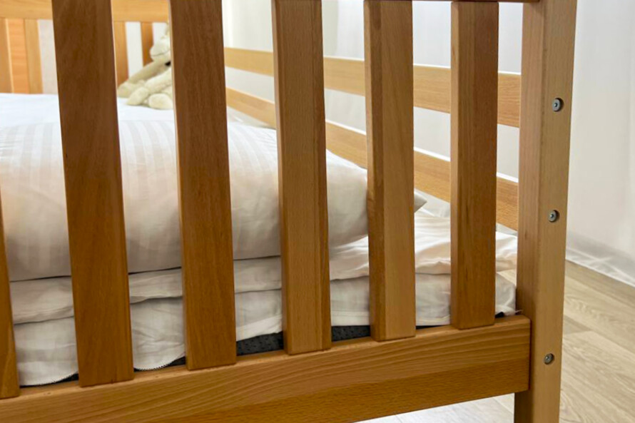 Дитяче ліжко з дерева Адель (бук) Натуральний