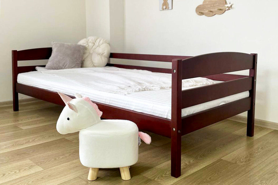 Дитяче ліжко з дерева Хьюго (бук) Тонований