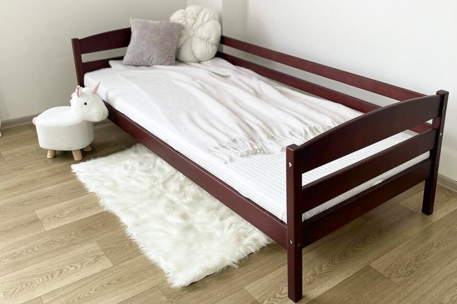 Дитяче ліжко з дерева Хьюго (бук) Тонований