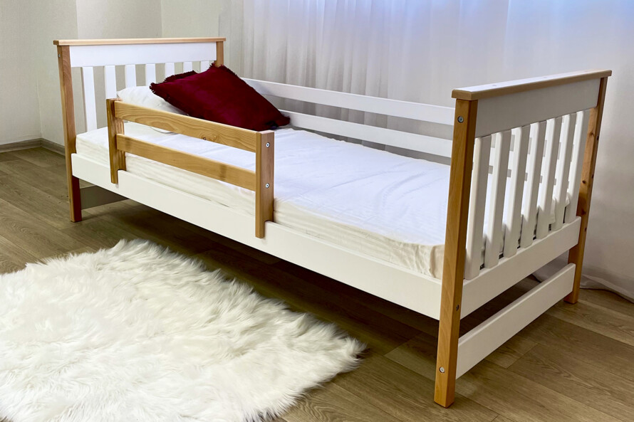 Ліжко дитяче з дерева Адель (бук) Колір RAL