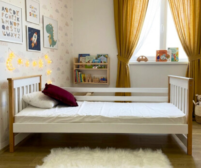 Ліжко дитяче з дерева Адель (бук) Колір RAL