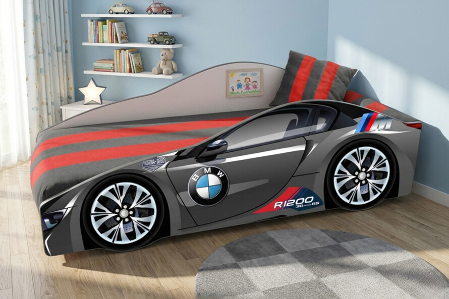Дитяче ліжко машина Еліт БМВ / ELIT BMW Колір Чорний