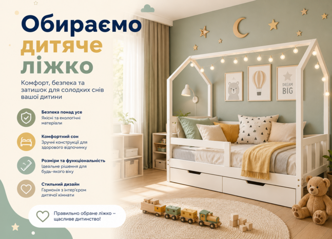 Обираємо дитяче ліжко 
