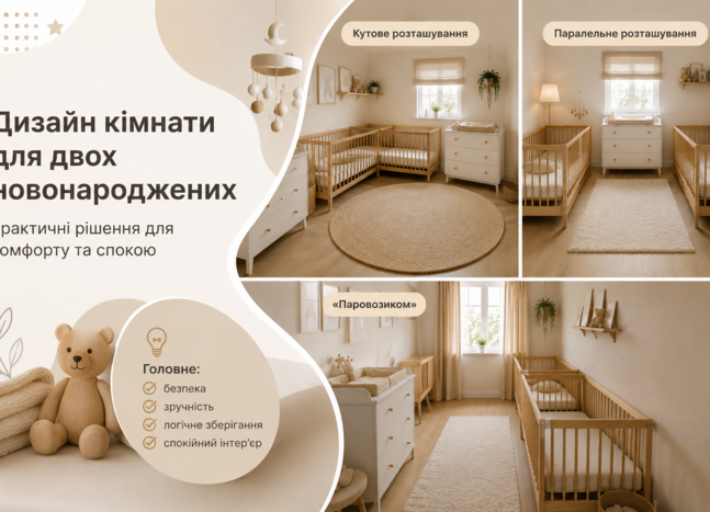 Мебель для двойни: как обустроить комнату