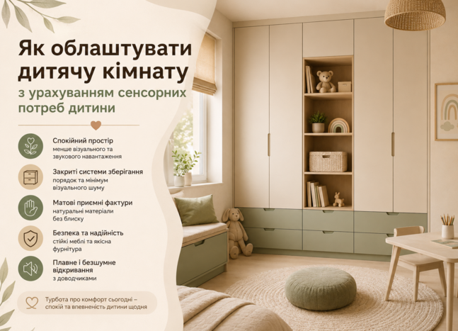 Як облаштувати дитячу кімнату з урахуванням сенсорних потреб