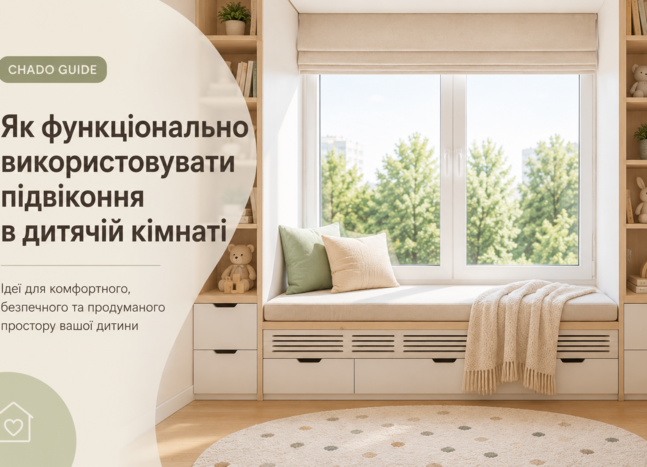 Как функционально использовать подоконник в детской